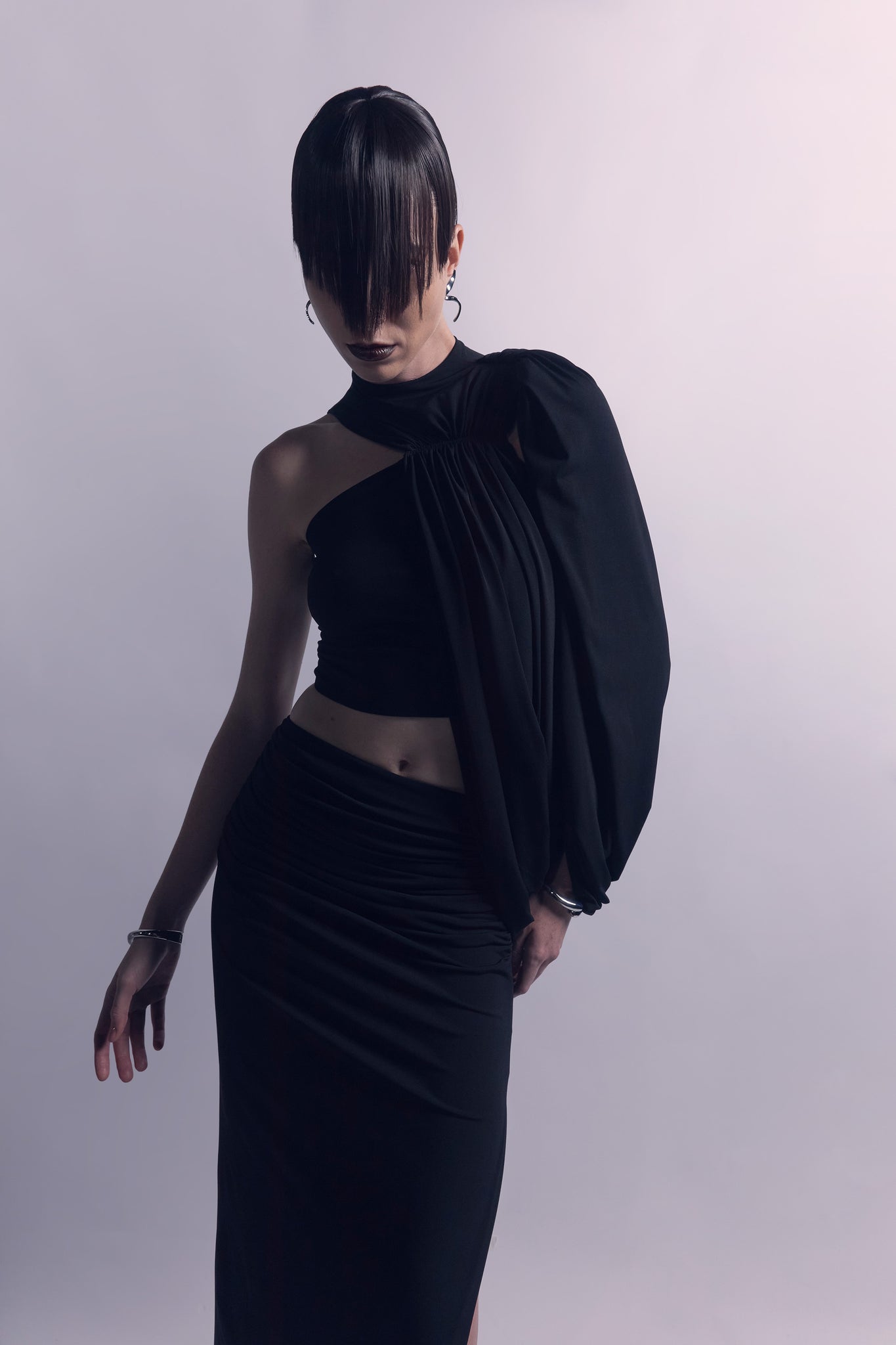 NICHP : The Silent Flow Collection : Evira top ผ้าity เปิดไหล่ข้าง (Pre-order 3-4 week)