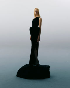 NICHP : Meteora Collection : DRESS -2501 เดรสไหล่เดี่ยว แบบยาว
