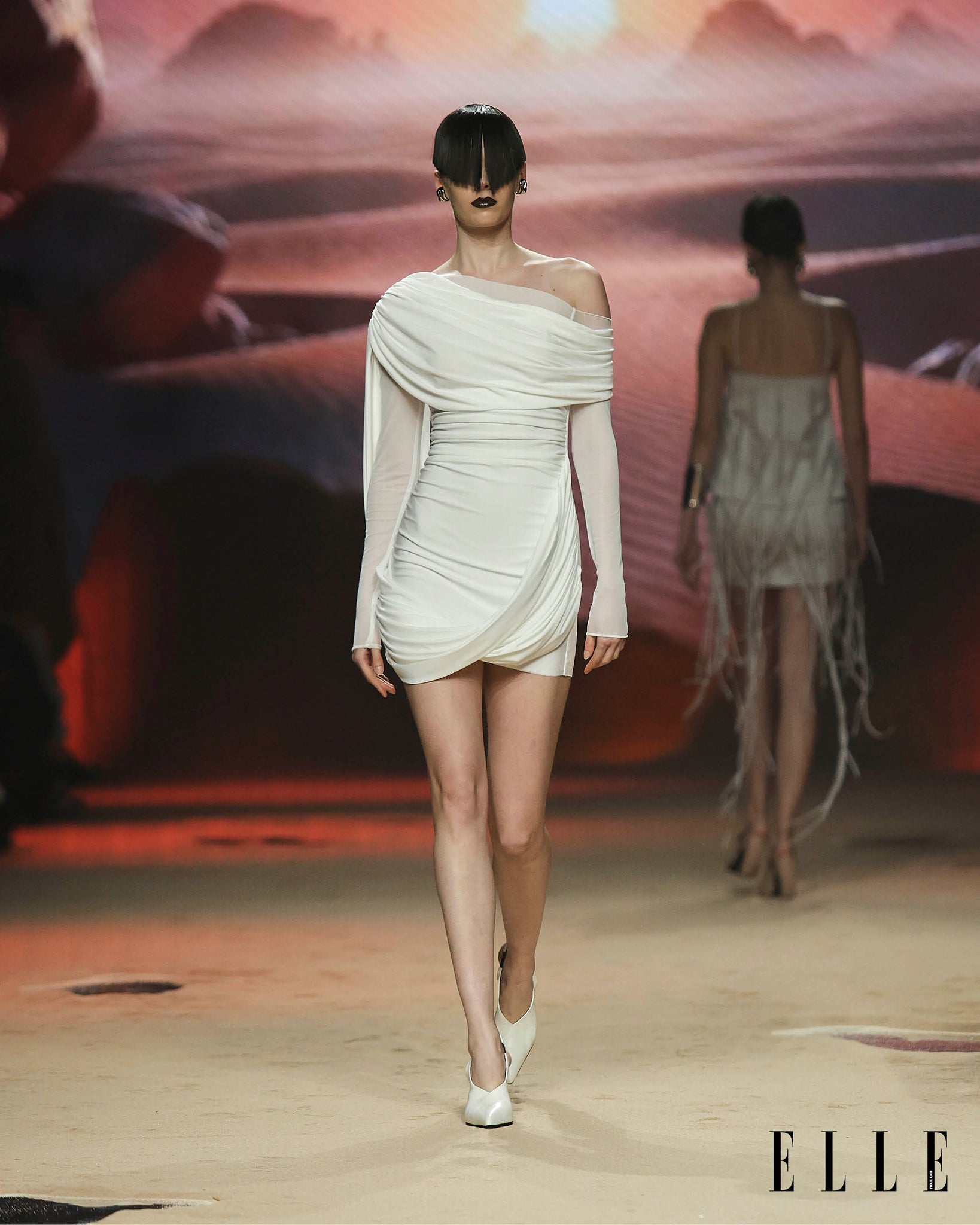 NICHP : The Silent Flow Collection : Laila dress เดรสผ้าตาข่าย (Pre-order 3-4 week)