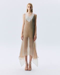 NICHP : Meteora Collection : Liora dress ผ้าออแกนซ่าแก้ว พริ้วโปร่ง มีซับในสั้น