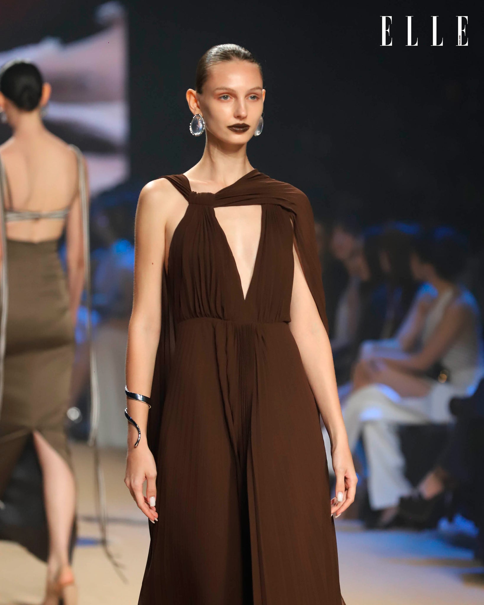 NICHP : The Silent Flow Collection : Diana pleat dress ผ้าชีฟองทราย (Pre-order 3-4 week)