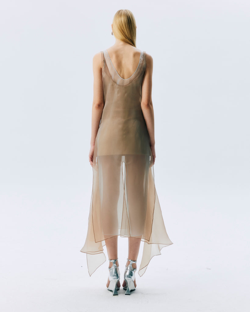 NICHP : Meteora Collection : Liora dress ผ้าออแกนซ่าแก้ว พริ้วโปร่ง มีซับในสั้น