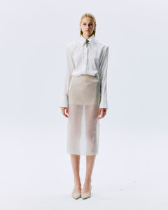 NICHP : Meteora Collection : Evora top ตกแต่งด้วยกระดุม มีอะไหล่เงิน ผ้าโพลีเอสเตอร์ ใส่ได้ทุกโอกาส ผ้านุ่มสบาย