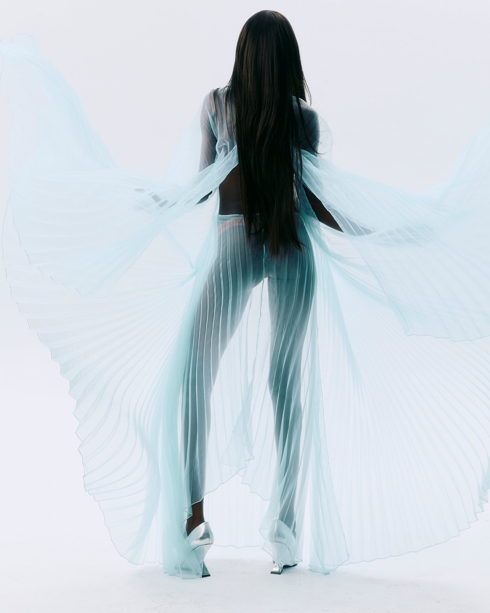 NICHP : Meteora Collection : Daphne pleat dress เดรสพลีทปิดไหล่สองข้าง (มีซับในยาวด้านใน)